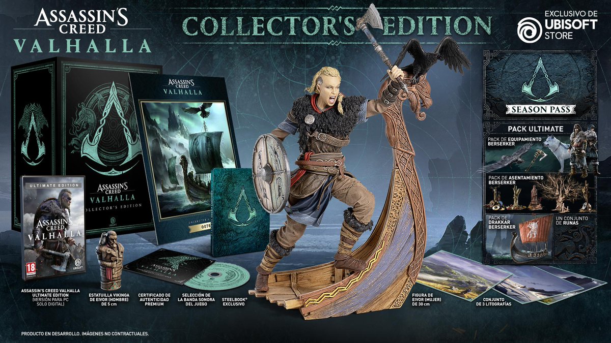 ¡SORTEAMOS 1 Collector Edition exclusiva de Ubisoft Store! Plataforma a elegir. Para participar: 🔃RT a este tweet. ⏩Comenta en #AssassinsCreedValhalla 🧐Info sobre la edición: ubi.li/GodML ¡SUERTE A TODOS! (ganador el viernes)