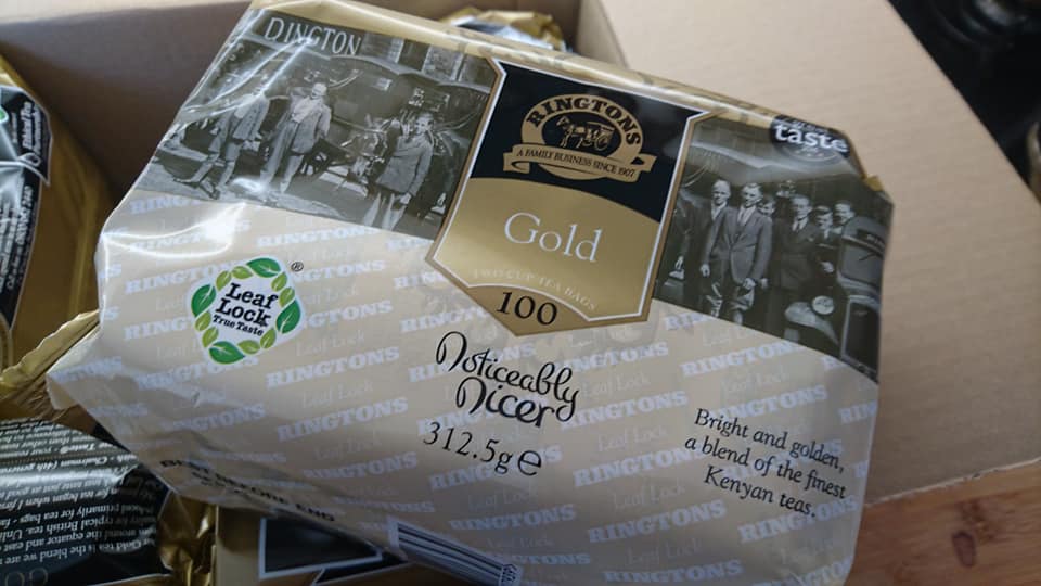 lifewithAutism1's tweet photo. When your autistic son starts stressing because his tea lady isn't coming to the house anymore &amp; you're running low. Thanks @Ringtons &amp; @RoyalMail
 we have peace again. Life savers in a different way. #Autism #thankyou #KeepingThingsGoing. #Covid19UK  #autismandcovid19 https://t.co/6kGiWCb2jq