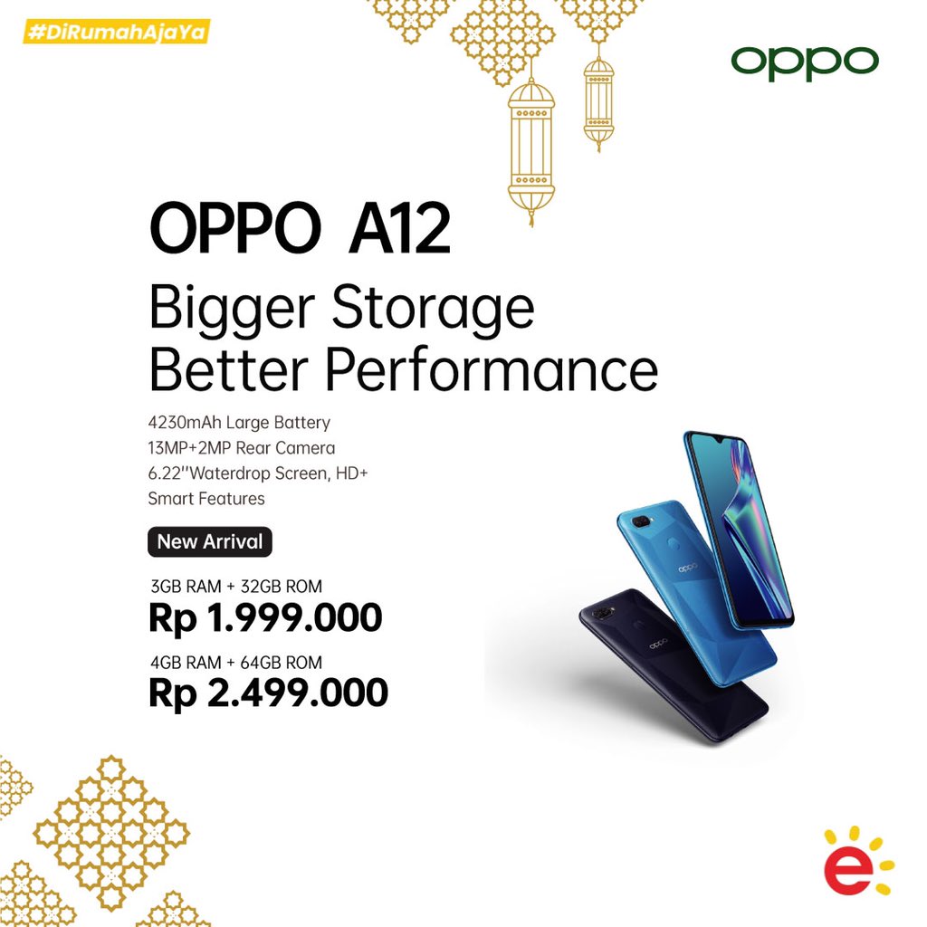 Erafone On Twitter Bigger Storage Better Perfomance Lengkapi Produktifitas Wfh Mu Dengan Gadget Yang Tepat Dan Andal Dalam Segala Performa Dapatkan Segera Oppo A12 Harga Mulai Dari 1 999 000 Hanya Di Erafone Store Dan