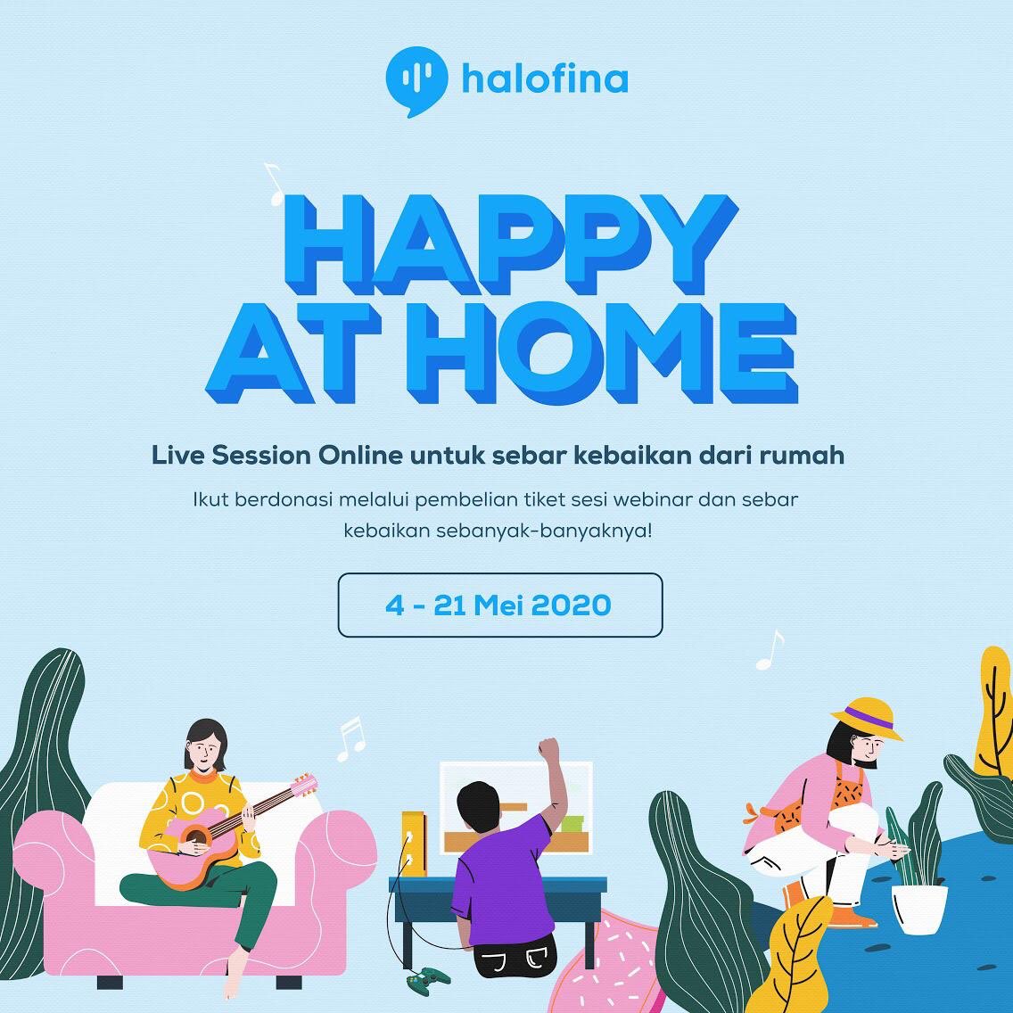 hipwee's tweet photo. Selama bulan Mei @halofina_id bakal ngadain Happy at Home, live session online dengan 18 pembicara supaya kamu makin produktif.
Link pendaftaran ada di bio instagram @halofina.id yaa π
#HalofinaHappyAtHome #halofina #digitalfinancialadvisor #HipweeMediaPartner https://t.co/Tk0TMv87IW