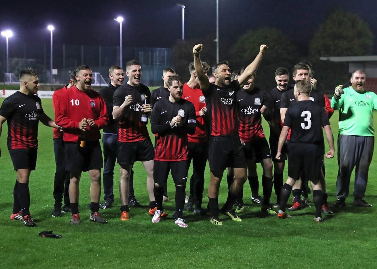 LancashireFA's tweet photo. 📸 #OnThisDay in 2019, Crown Paints were crowned @PoppySignsltd Sunday Trophy winners, with a 3-0 win over Eleven Sports Media at The County Ground. https://t.co/t40e41O0bM