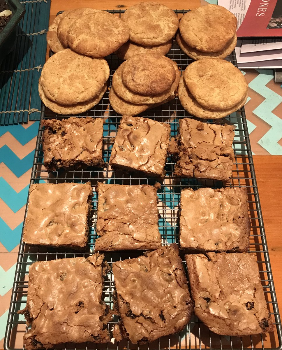 janefenelon's tweet photo. Today’s comfort baking - Snickerdoodles in memory of Canada &amp; Mrs Aitkens fruit slice courtesy of an “The Age” recipe many moons ago #scimelbbake #familyrecipe #notmyfamily https://t.co/pmGGngL6yM