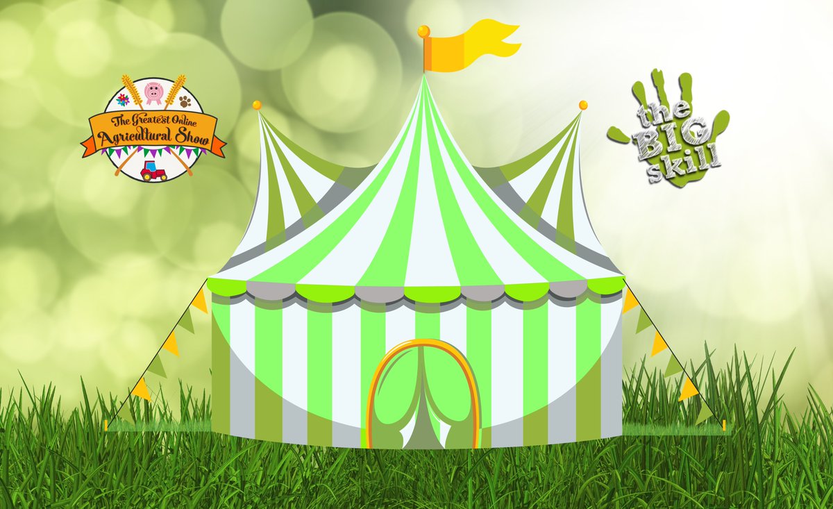 Welcome to the Big Skill Craft Tent🎪at The Greatest Online Agricultural Show. Join in with crafts workshops from home, watch traditional Rural Skills demos or natter with our stall holders. Plus music, mirth and song! #GreatestAgShow 
onlineagshow.co.uk/tradestand/191…