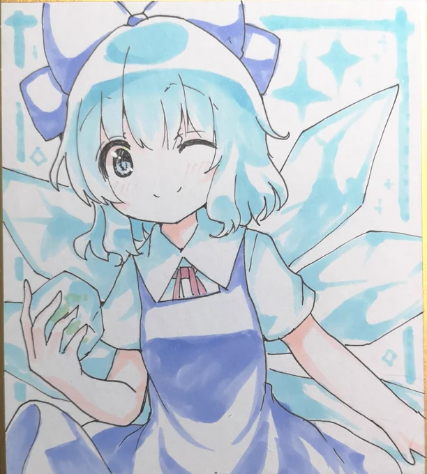 チルノちゃん、すごく可愛く描けた気がする…! 