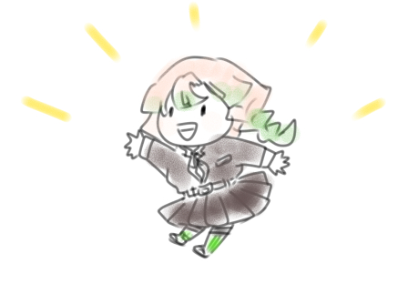 taka🍥🍅さんがTwitterに投稿した甘露寺蜜璃(鬼滅の刃)のイラスト。