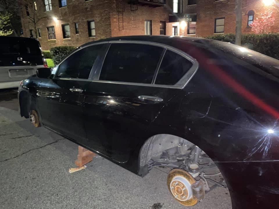 Another thing for TLC drivers to worry about! Rim theft is on rise in #NYC! Many have anxiety of leaving their cars for days while not working. This is a tough time and we shouldn’t be asking too much but would request @NYPDShea to do whatever could be done. #TLC #COVID__19 #NYPD
