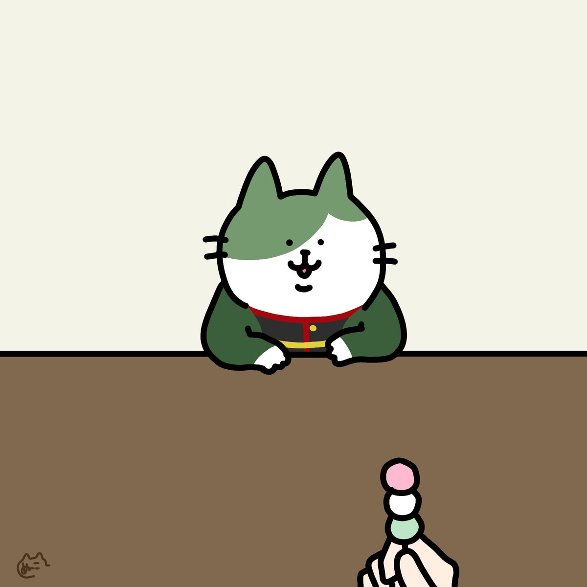 審神者「食べづらい」
(猫鶯丸と審神者) 