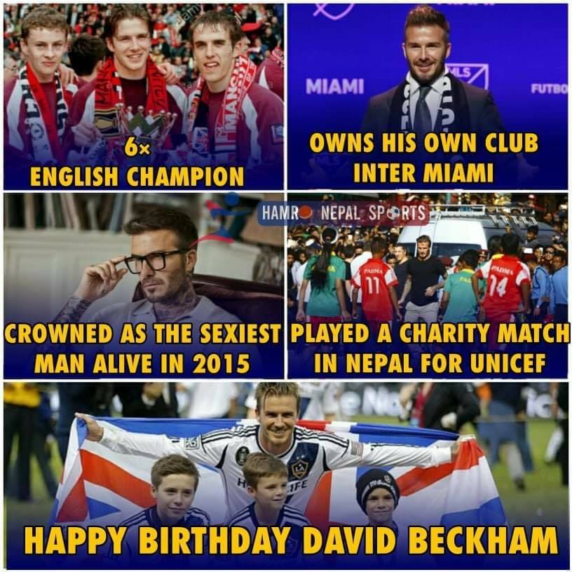 Happy Birthday to one of the most sexiest men alive.
Happy Birthday David Beckham  