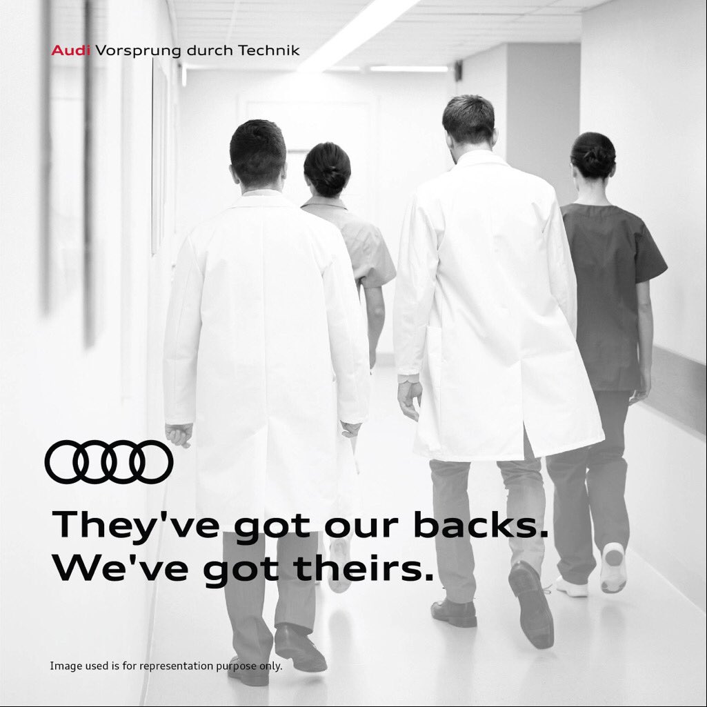 Audi, the German luxury car manufacturer, today announced its ‘Salute to COVID-19 Warriors’ initiative in gratitude of the services rendered by essential workers. <a href="/AudiIN/">Audi India</a>