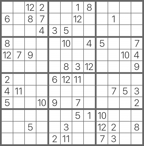 Hecho un desastre Perjudicial buscar SuDoKu 12x12 on Twitter: "Can you solve today's puzzle? #iSolvePuzzles # Sudoku https://t.co/EWsXEO0DD9 https://t.co/hcN75by9Xc" / Twitter