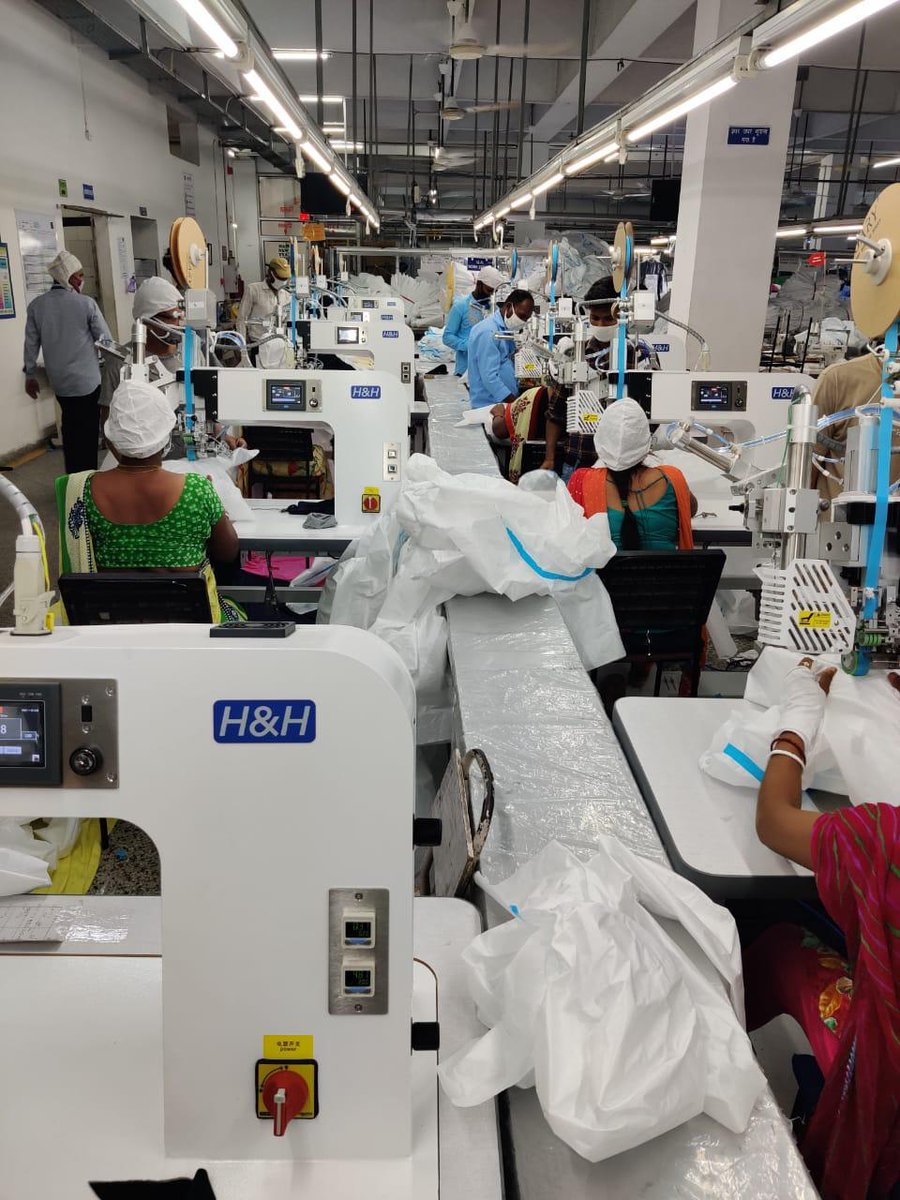 AnilAgarwal_Ved's tweet photo. In our efforts to make India self-sufficient &amp; support frontline workers, Vedanta imported 23 machines that will produce 40K PPEs per week in collaboration with @TexMinIndia. Very happy with the work done by our team, they're leading by example, thinking ahead &amp; helping the govt. https://t.co/UxtOn9LqWC