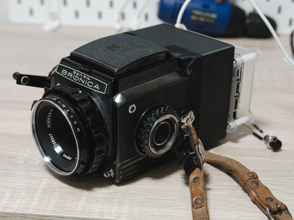 中判フィルムカメラをRaspberry Piを使ってデジカメ化する自作デジタル