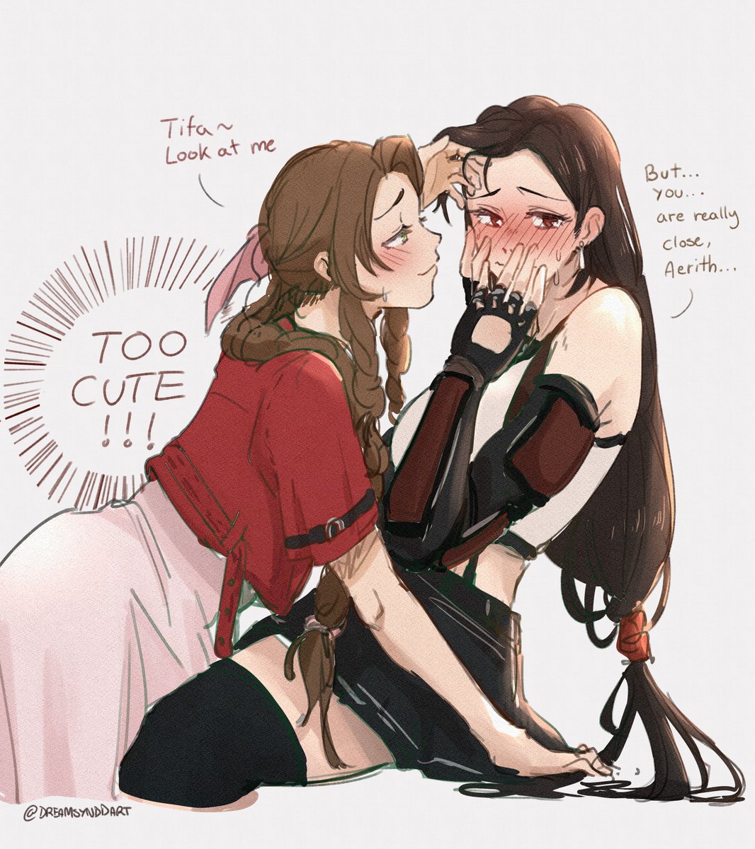 BarBrawlMaid's tweet photo. Why does aerith... 

Oh god...~ https://t.co/6u2rMiJHql