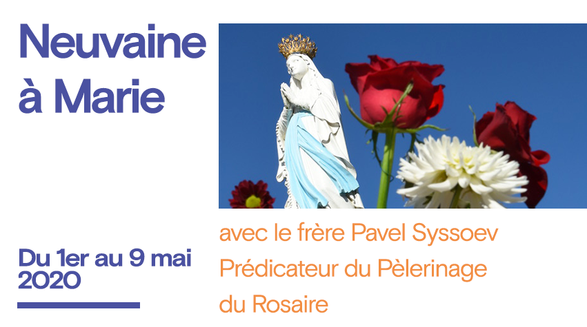 Du 1 au 9 mai 2020, le frère Pavel Syssoev, prédicateur du prochain pèlerinage du #Rosaire à #Lourdes, vous invite à emprunter le chemin des béatitudes avec la #ViergeMarie  priere.retraitedanslaville.org/accueil-2/neuv…