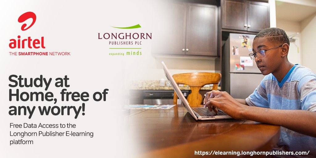 AIRTEL_KE's tweet image. All children regardless of where they are have the right to learn and study free of any worry! Get FREE access to @Lhornpublishers E-learning platform only on Airtel. Learn more elearning.longhornpublishers.com
