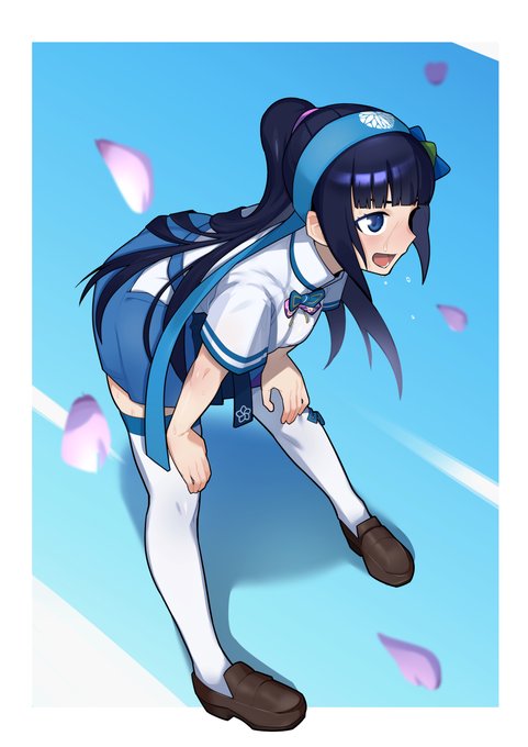 応援する葵ちゃん
#葵の絵 