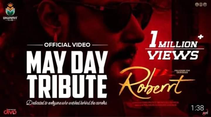 KABoxOffice1's tweet photo. 1M views for Making Vedio🔥

This becomes the Fastest 1M making vedio in KFI. 

*28k+  likes and 5.5k+ comments
*congratulations @UmapathyFilms @umap30071 @TharunSudhir

#DBoss #Roberrt #RoberrtMakingVideo https://t.co/MPvo0G9EKR