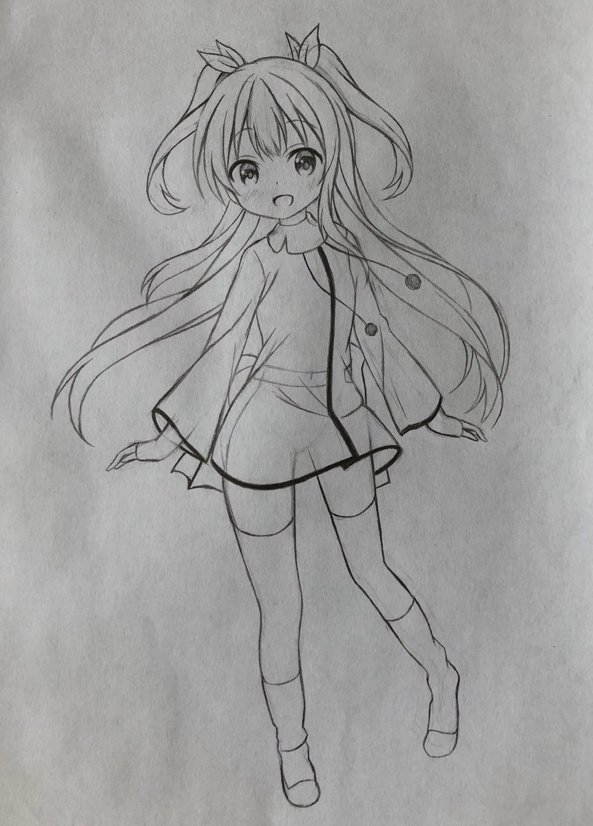 ノエルちゃんの下書きできました 模写です 月姫トパーズ 絵師のイラスト