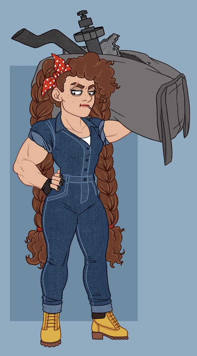 hambonedraws's tweet photo. will i ever stop making rick and morty ocs? probably not. this one's an engineer morticia raised by an all-rick space pirate crew. https://t.co/YlANWgGFA3