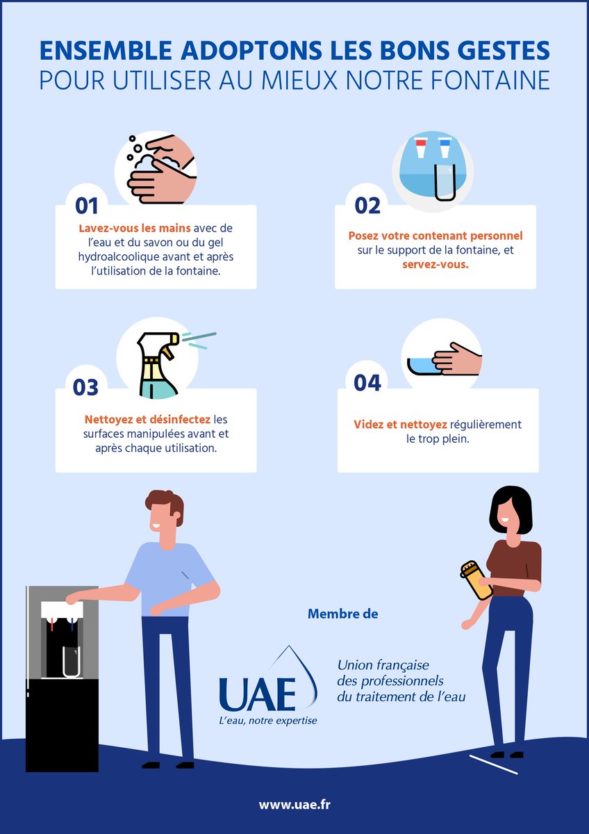 Les professionnels du traitement de l'eau vous informent #gestesbarrieres @santeprevention @Minist_Travail