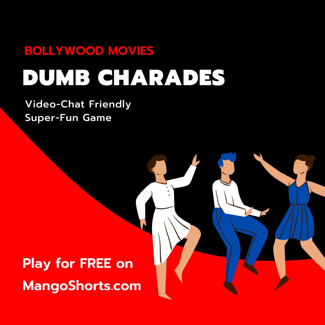 Mango_Shorts's tweet photo. Playing Dumb Charades? Stop googling and going through the same old lists of bollywood movies.
Leave it to us & play for FREE!
https://t.co/6lmHPcxGuM
#QuarantineGames #LockdownGames #Bruhaha #MangoShorts #PartyGames #quarantineandchill #bollywood #DumbCharades #GameNight https://t.co/DFqYz4ByJr