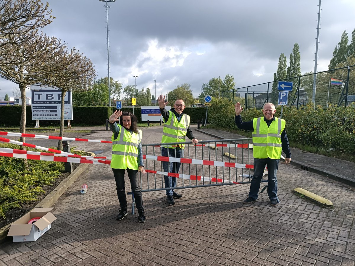 Fortuna Wormerveer zijn klaar voor de eerste training van de jongste jeugd onder de 12 jaar.