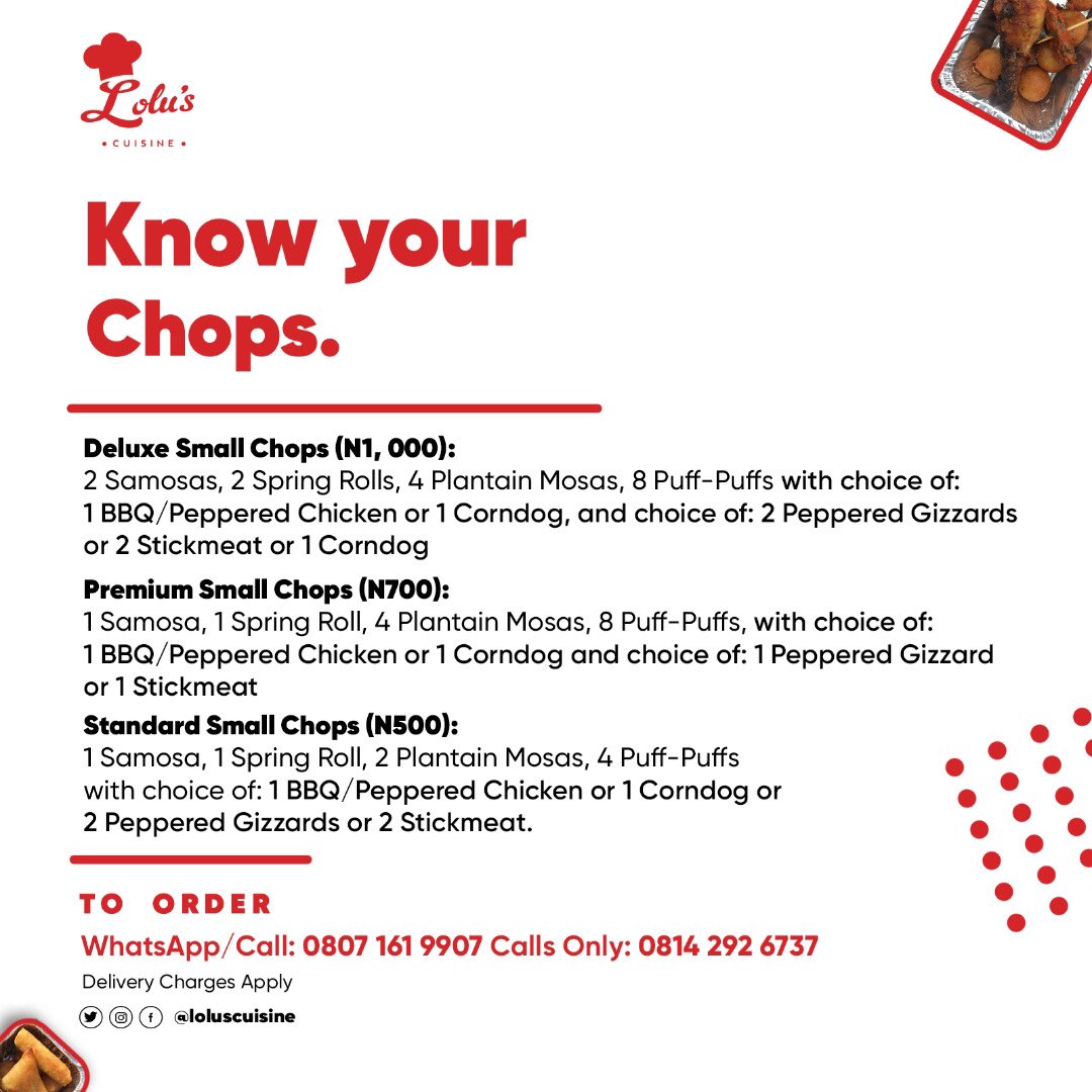 THE IBADAN FOOD PLUG🔌 on Twitter "Our small chops plates and tray