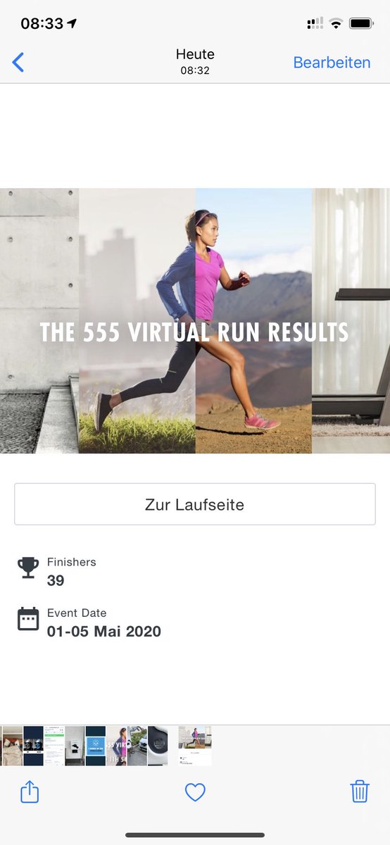 Den 555 Lauf beendet.