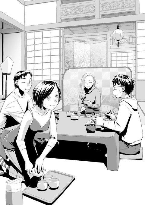 愚作「鞘-SAYA-」から、台詞フキダシ擬音無し絵、その,13
基本的には見開き2ページ分で作業しています
1ページ分のはタイトルページです

この作品はネームから下描き、ペン入れ、彩色、完成までほとんどクリスタを使っています 