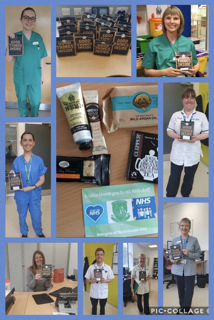 TeconnaughtGac's tweet image. Such a fantastic day in the Pharmacy Department in the Ulster Hospital &amp;amp; a couple of lucky ladies in green from Lagan Valley &amp;amp; Downe Hospital. Goodie bags donated very generously from Teconnaught GAC &amp;amp; Sarah McKelvey a Body Shop Consultant. #proudtoworkfortheNHS