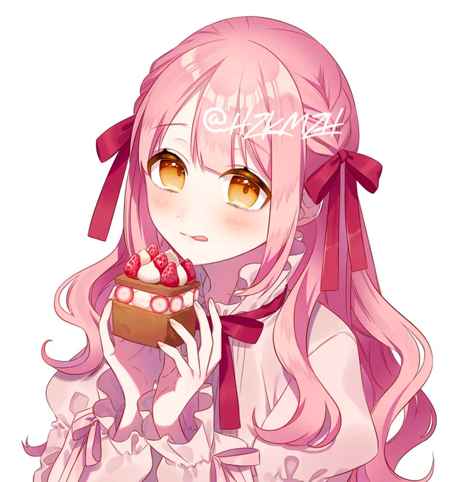 ご依頼でした?かわいく描けた? 
