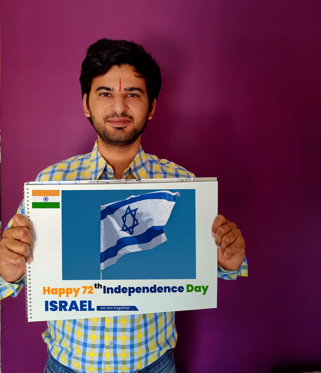 HananyaNaftali's tweet photo. India is Israel's great friend. 

The people of India and Israel are family. 🇮🇳🇮🇱

(Udit Sharma) https://t.co/pqatgvTkbH