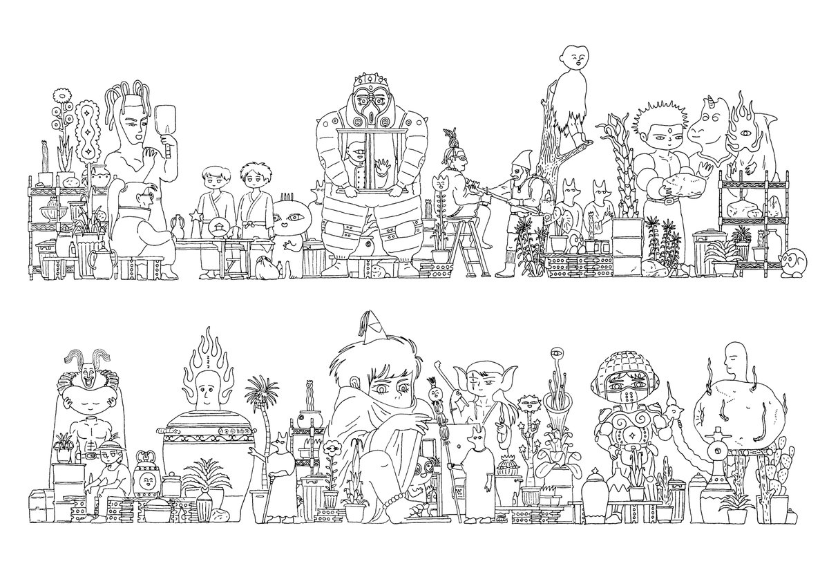 禺吾朗 ぐうごろう On Twitter 塗り絵 を作りました よろしければ塗ってください A3サイズと結構でかめです セブンイレブンのネットプリントから印刷もできますよ 予約番号 83849472 完成報告していただけたら嬉しいです