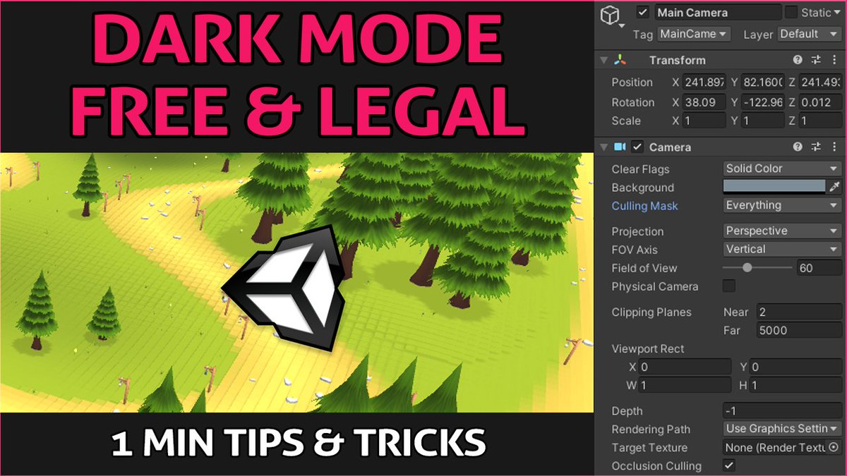 DPixel_Dev's tweet image. Get Unity DARK MODE without a subscription!

youtube.com/watch?v=76shGi…

It&apos;s free and even better, its legal!

#unty3d #screenshotsaturday #madewithunity #gamedev #indiedev