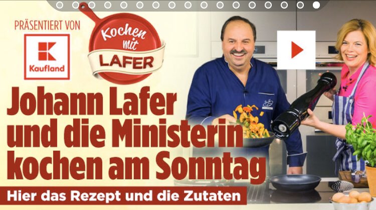 RealRomanWagner's tweet photo. Lafer kocht morgen bei BILD mit Julia Klöckner. 
In einem Video war er bereits Zutaten einkaufen.
U. a. Rinderhackfleisch - Haltungsform 1.
Kannste dir nicht ausdenken. https://t.co/DxfSe3pQzM