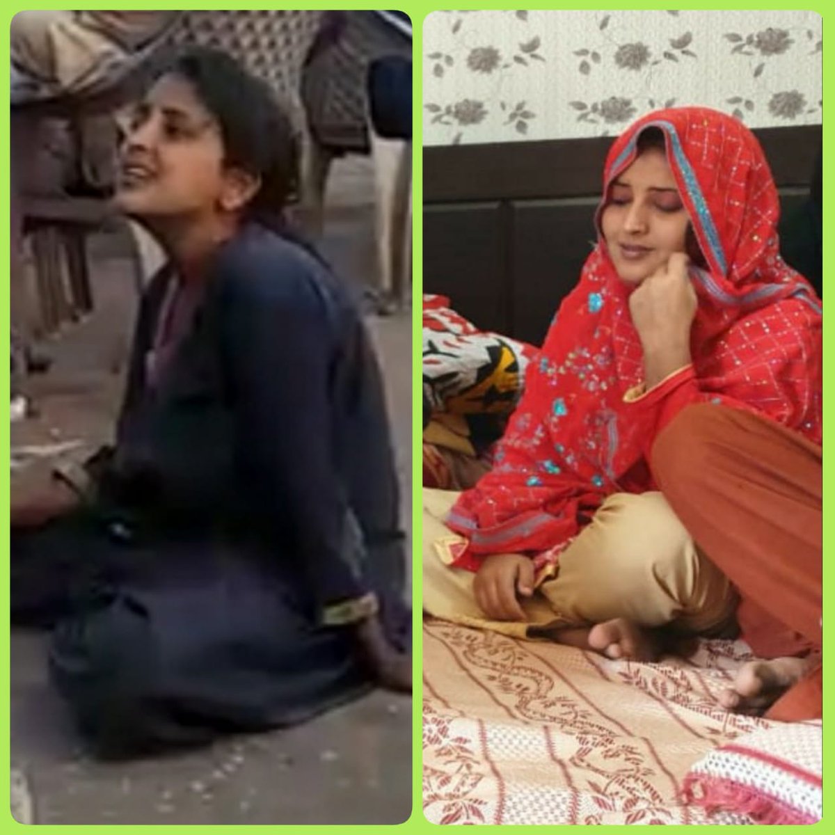 From Black to Red.😍
Couple of days before A girl was begging on the station, turns out to be bride with the persistently efforts of <a href="/SuhaiAziz/">Suhai Aziz</a> &amp; <a href="/fmastoipsp/">Fida Hussain Mastoi</a>