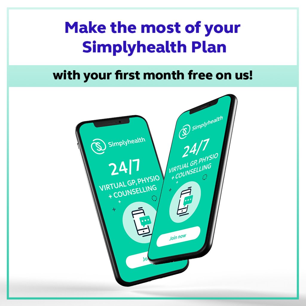 SimplyhealthUK's tweet photo. Providing access to vital health care, when you need it most.

Make the most of your Simplyhealth Plan with your first month free on us!

Click here to learn more>> https://t.co/YpoTEFnKZ7

#simplyhealth #ukhealthcare #coronavirus https://t.co/7x8AwbXTEB