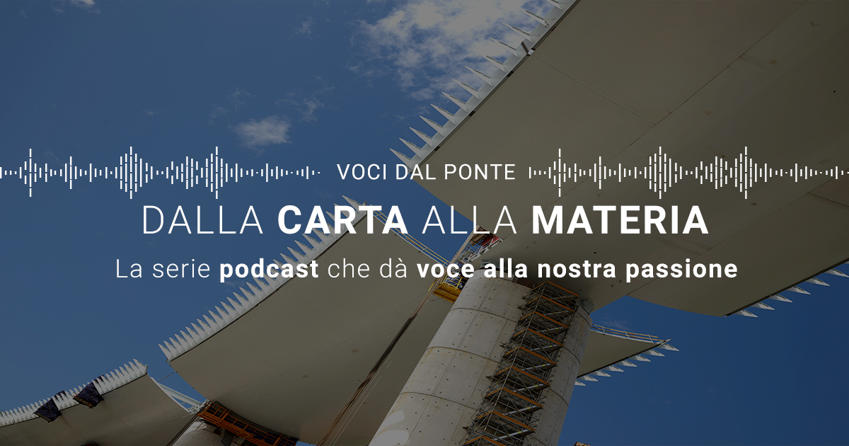 Webuild_Group's tweet photo. #VociDalPonte - Il nuovo #PonteGenova raccontato dalla voce di Nicola Meistro, AD di #PerGenova: l'opera simbolo della rinascita dell'#Italia, una sfida affrontata con impegno, passione e sacrificio. Ascolta il #podcast 🎙️➡️ https://t.co/ReOpt6bnyS
#WeBuildStories #webuild https://t.co/5IqbHjEp1w