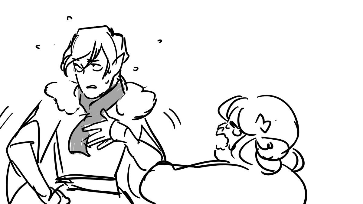he didnt have any kind of handkerchief on him to give her so he tried using the scarf she gave him, but she thought it was because he didnt like it PFDJFK