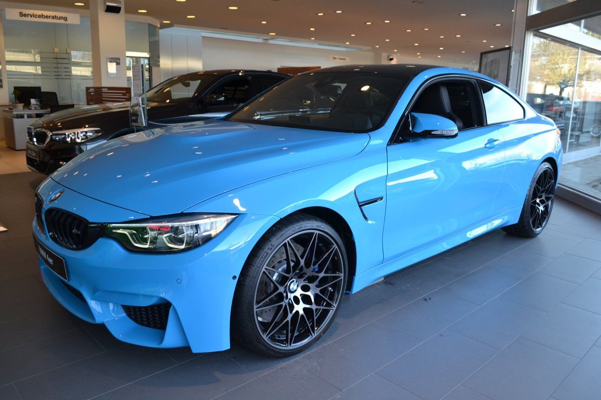 Carsinpixels Baby Blue The Mexico Blue Bmw M4 With Competition Package Sitting On Dual Tone Style 666m Wheels