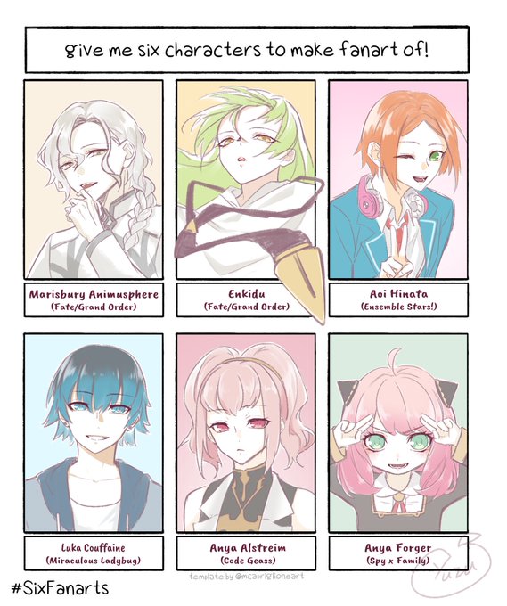 Here's the one for twitter uwu✨
#sixfanarts 