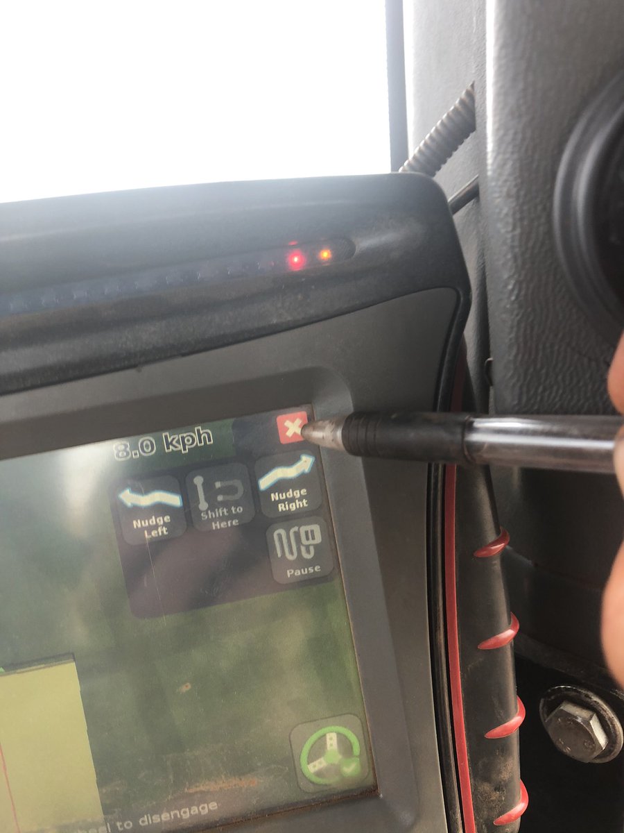 Is there a software update to make the red x bigger? My fingers are to fat! #trimble750