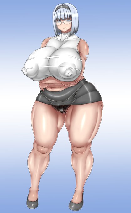 [R-18] エミリア先生立ち絵 #むちむち #爆乳 https://t.co/zk6LScrhwp 