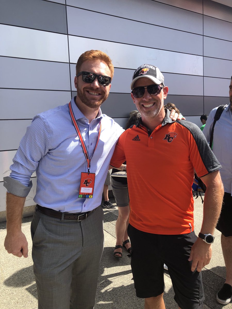 jefftiz's tweet photo. In terms of almost #perfectsaturdays there was this time ⁦@ProsperaCU⁩ Jeff Short and I met ⁦@TravisLulay⁩ from the ⁦@BCLions⁩ ... I’m the guy behind the camera #goodfriend 😉 https://t.co/BCFCqreAaD