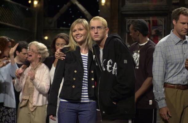 Eminem Pictures On Twitter Eminem Kirsten Dunst On Saturday Night Live Snl 2002