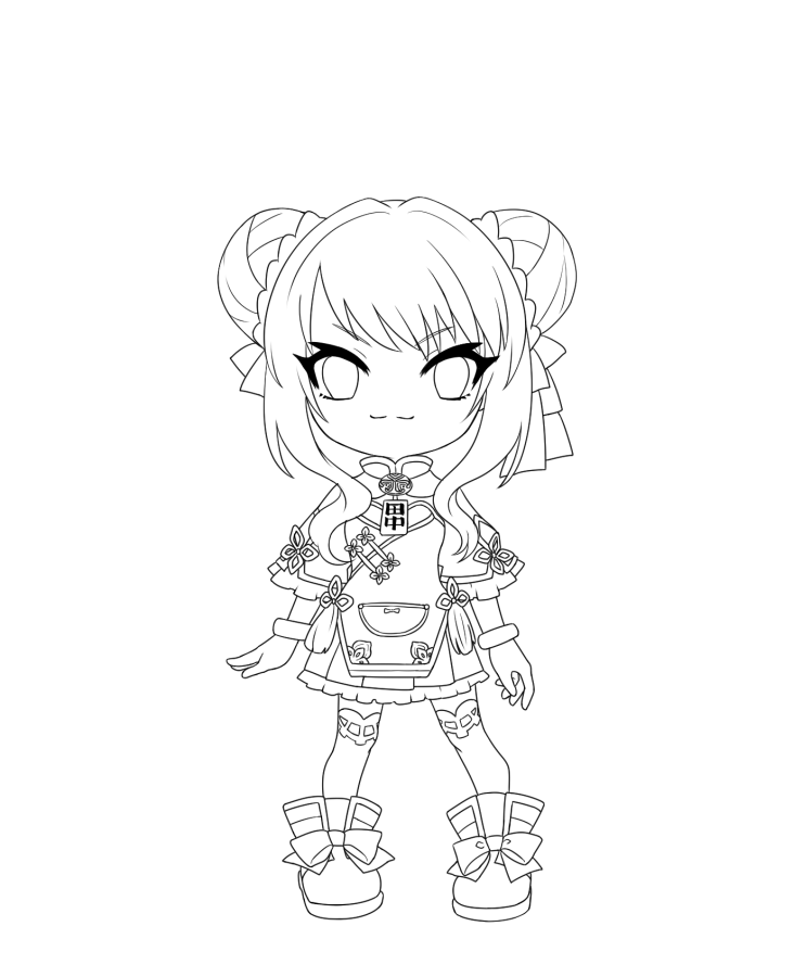 ヒメヒナ塗り絵