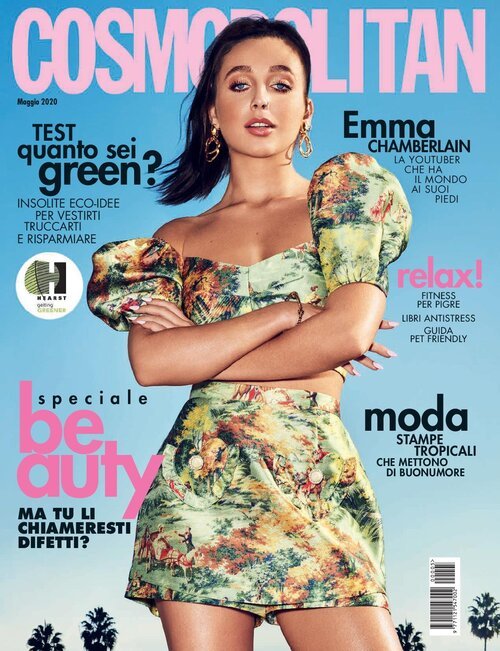 Emma Chamberlain News Updates on X: Emma Chamberlain fans: Her Febuary 2020  American English Cosmopolitan cover was not the end. These are recent  international paper editions on sale in stores in Italy