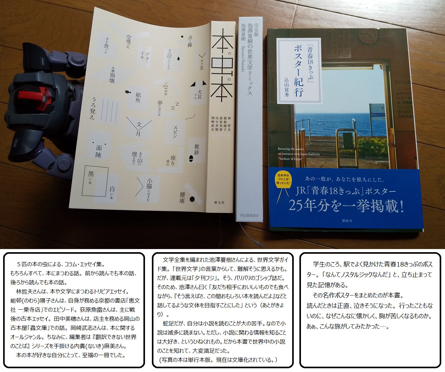 勝手に本の紹介 売らない一箱古本市 面白そう やってみる テーマは 本屋の店主だったら 絶対に在庫を切らしたくない本 本 の虫の本 T Co Ejvoyynbcy 池澤夏樹の世界文学リミックス T Co Klxp4lfidx 青春１８きっぷ ポスター紀行