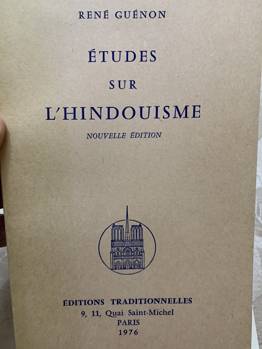 His first book was result of his rejected dissertation  #EPHE L’introduction générale à l’étude des doctrines hindoues 1921 then L’homme et son devenir selon le Vedanta 1925 signaled his  #orientalist interest defining  #Hinduism as  #Vedanta - metaphysical tradition and monism 8/