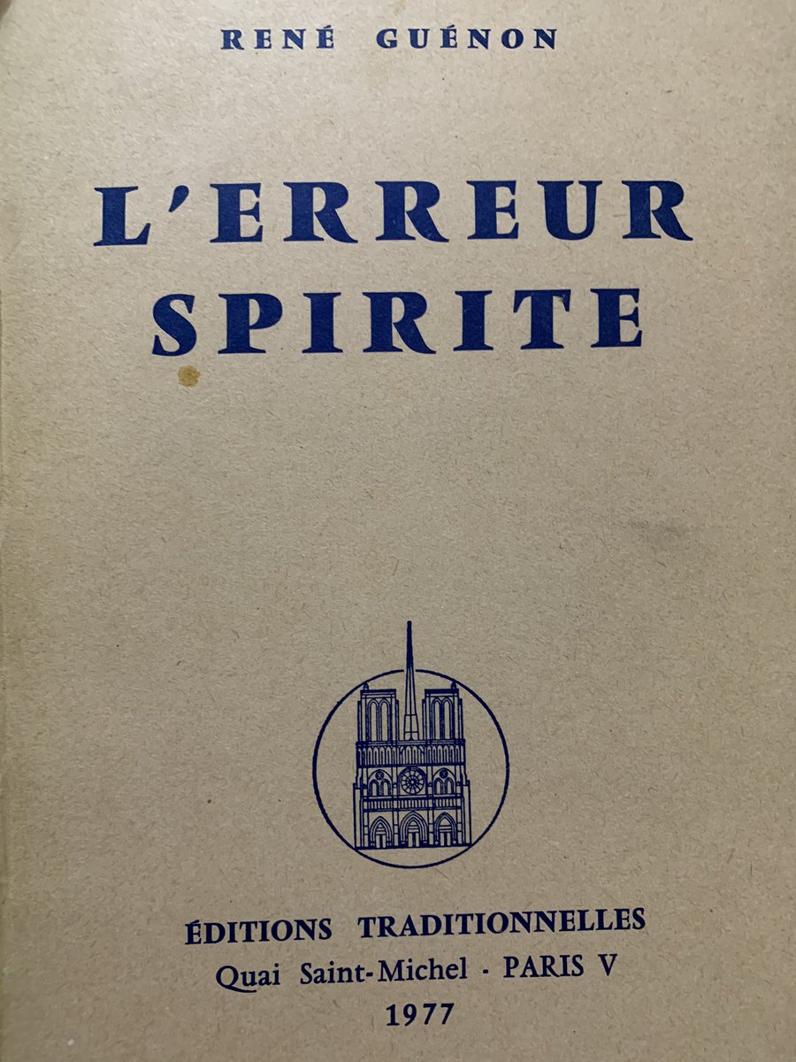 The second set of works came from his experience in occultist circles, encouraged by his  #traditionalist Catholic friends including Jacques Maritain (1882-1973) he critiqued  #Theosophy in La Théosophisme histoire d’une pséudo-religion 1921 and L’erreur spirite 1923 9/